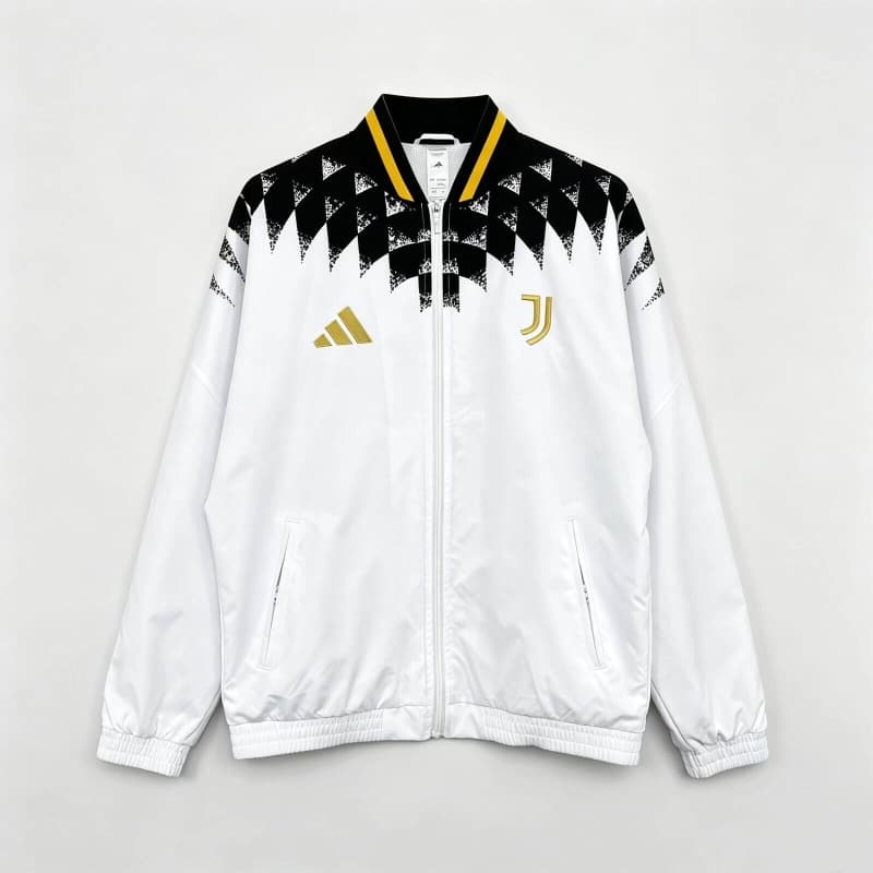 AAA(Thailand) Juventus 26/27 White Soccer Windbreaker AAA(Thailand) Juventus 26/27 White Soccer Windbreaker