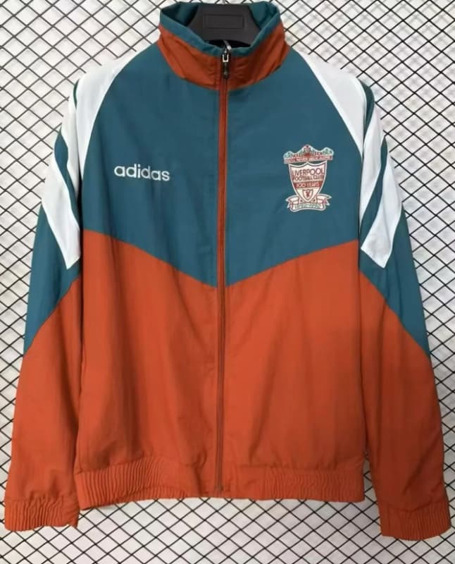AAA(Thailand) Liverpool 1993 Green Red Soccer Windbreaker