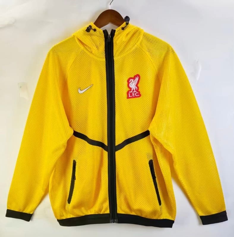 AAA(Thailand) Liverpool 26/27 Yellow Soccer Windbreaker AAA(Thailand) Liverpool 26/27 Yellow Soccer Windbreaker