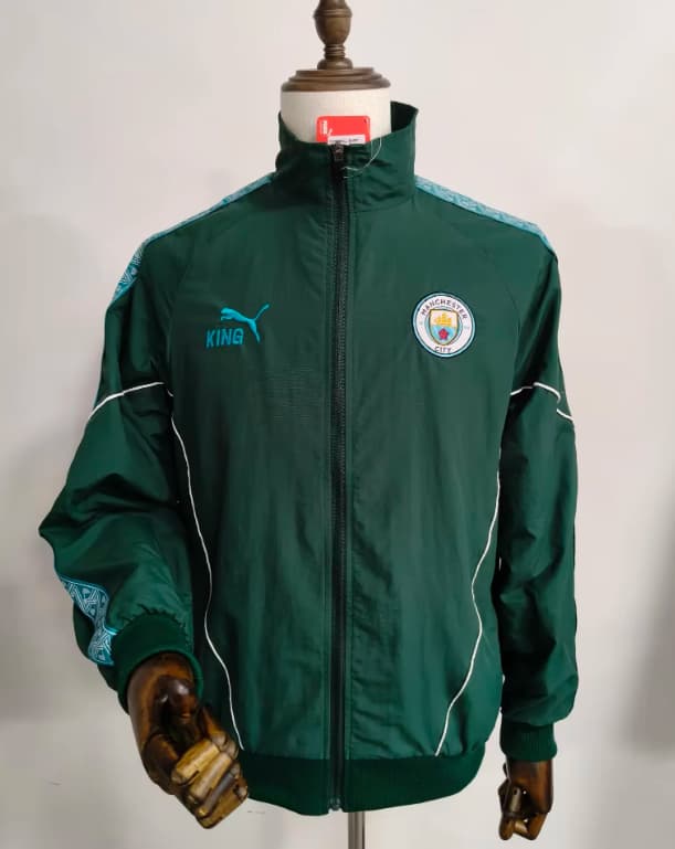 AAA(Thailand) Manchester City 26/27 Green Soccer Windbreaker