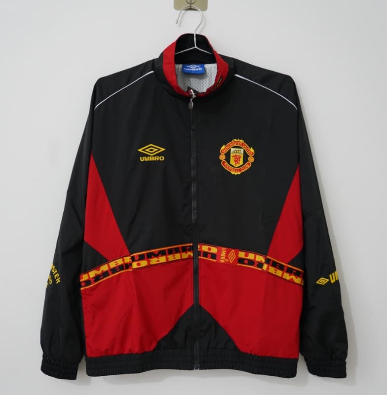 AAA(Thailand) Manchester United 1996/97 Black Soccer Windbreaker