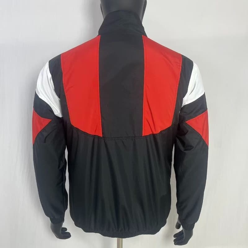 AAA(Thailand) Manchester United 26/27 Black Soccer Windbreaker 04