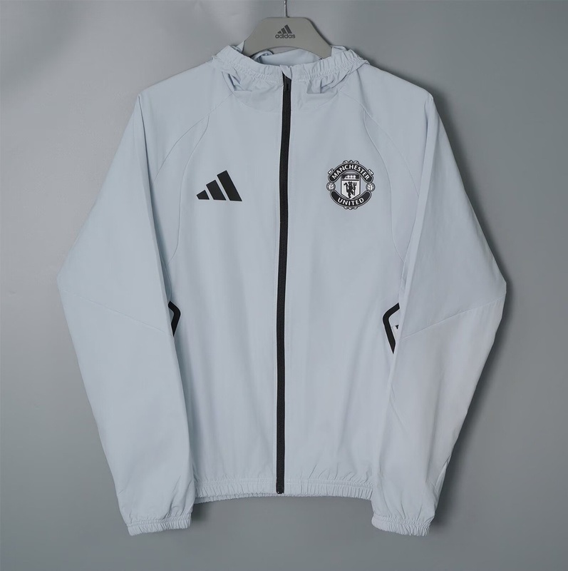 AAA(Thailand) Manchester United 26/27 Grey Soccer Windbreaker