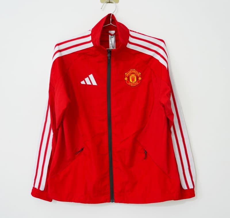 AAA(Thailand) Manchester United 26/27 Red Soccer Windbreaker AAA(Thailand) Manchester United 26/27 Red Soccer Windbreaker