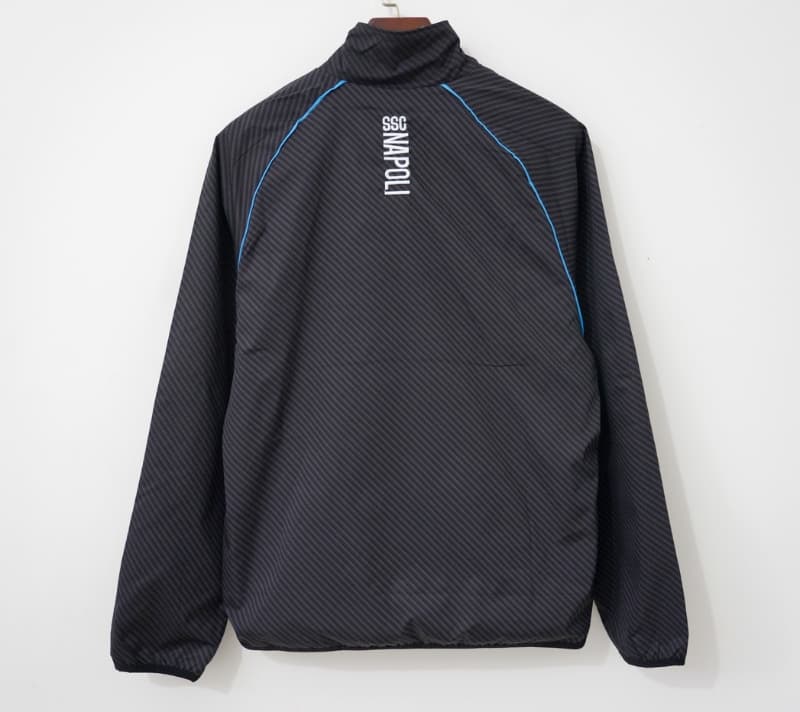 AAA(Thailand) Napoli 26/27 Black Soccer Windbreaker