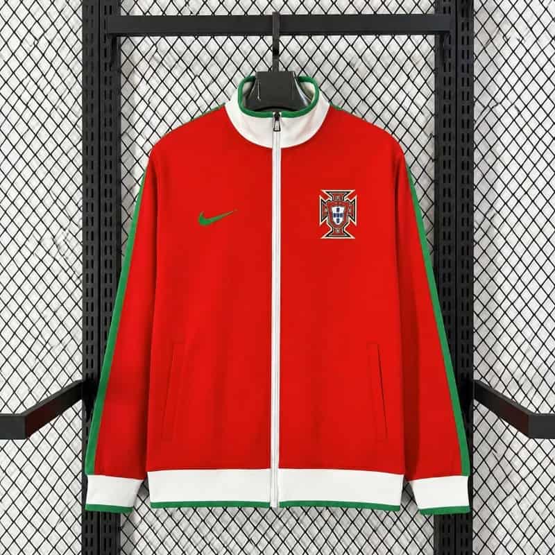 AAA(Thailand) Portugal 2026 Red Soccer Windbreaker 02 AAA(Thailand) Portugal 2026 Red Soccer Windbreaker 02