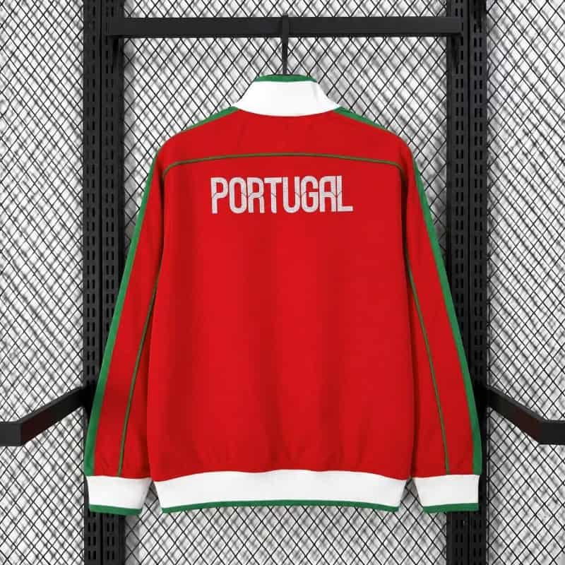 AAA(Thailand) Portugal 2026 Red Soccer Windbreaker 02