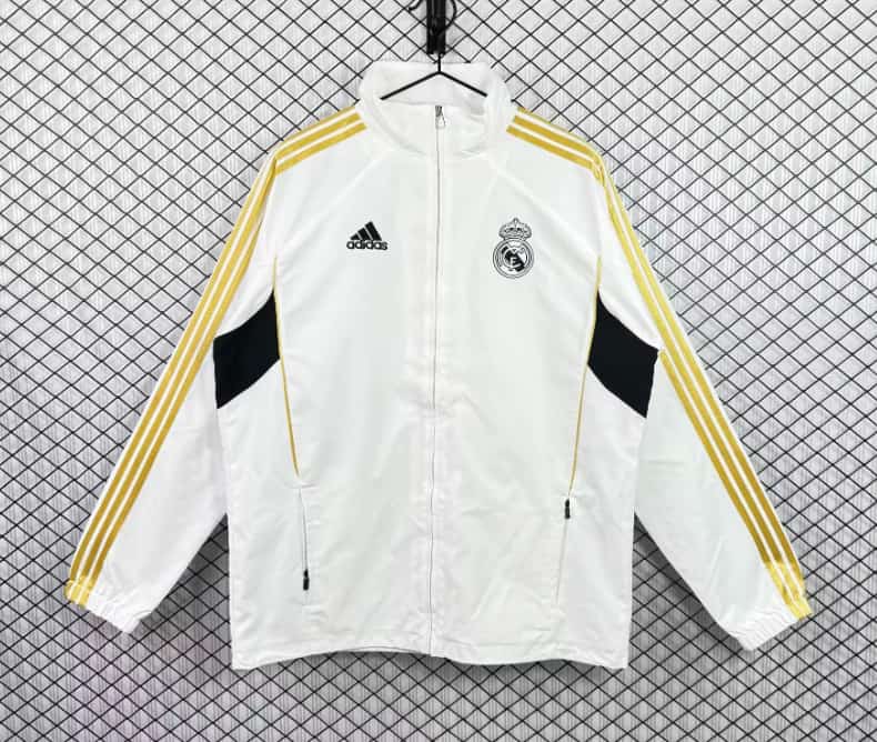 AAA(Thailand) Real Madrid 2011/12 White Soccer Windbreaker