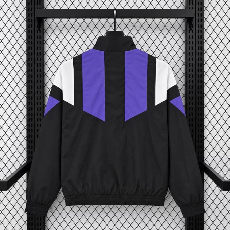 AAA(Thailand) Real Madrid 26/27 Black Soccer Windbreaker