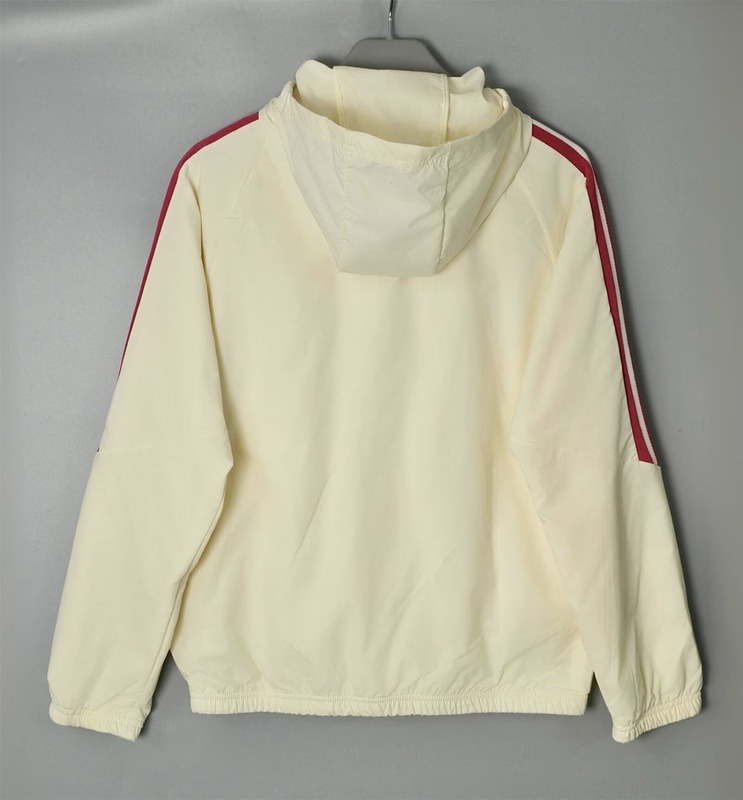 AAA(Thailand) Real Madrid 26/27 Light Yellow Soccer Windbreaker