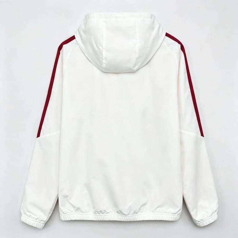 AAA(Thailand) Real Madrid 26/27 White Soccer Windbreaker 05