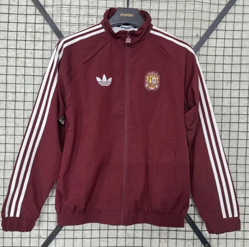 AAA(Thailand) Spain 2026 Red Soccer Windbreaker 03 AAA(Thailand) Spain 2026 Red Soccer Windbreaker 03