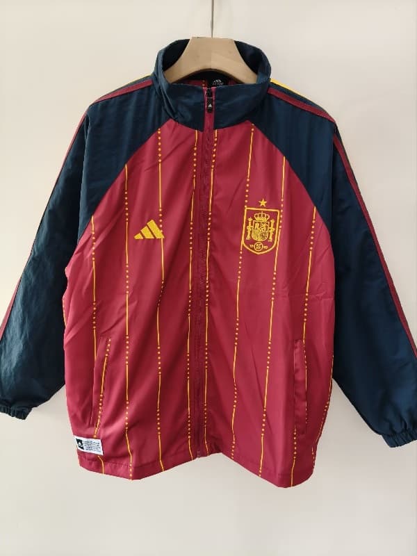 AAA(Thailand) Spain 2026 Red Soccer Windbreaker 04 AAA(Thailand) Spain 2026 Red Soccer Windbreaker 04