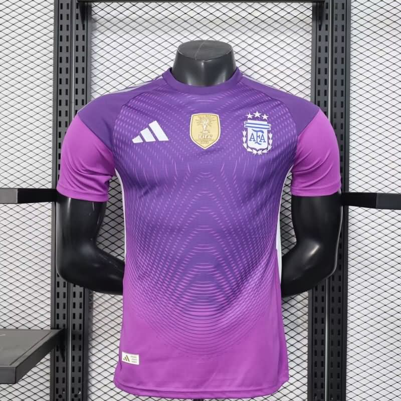 AAA(Thailand) Argentina 2025 Goalkeeper Purple Soccer Jersey (Player) AAA(Thailand) Argentina 2025 Goalkeeper Purple Soccer Jersey (Player)