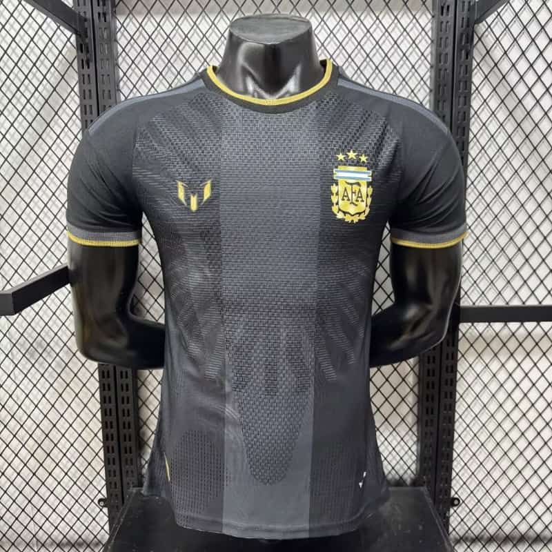 AAA(Thailand) Argentina 2026 MESSI Special Black Soccer Jersey (Player) 02