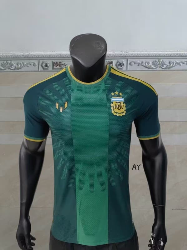 AAA(Thailand) Argentina 2026 MESSI Special Goalkeeper Green Soccer Jersey (Player)