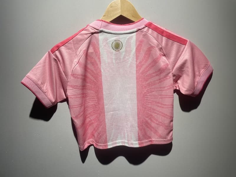 AAA(Thailand) Argentina 2026 MESSI Special Pink Women Cropped Soccer Jersey