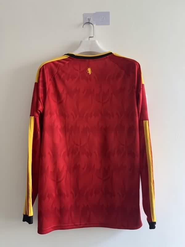 AAA(Thailand) Belgium 2026 World Cup Home Long Sleeve Soccer Jersey