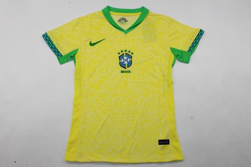 AAA(Thailand) Brazil 2024 Copa America Home Women Soccer Jersey