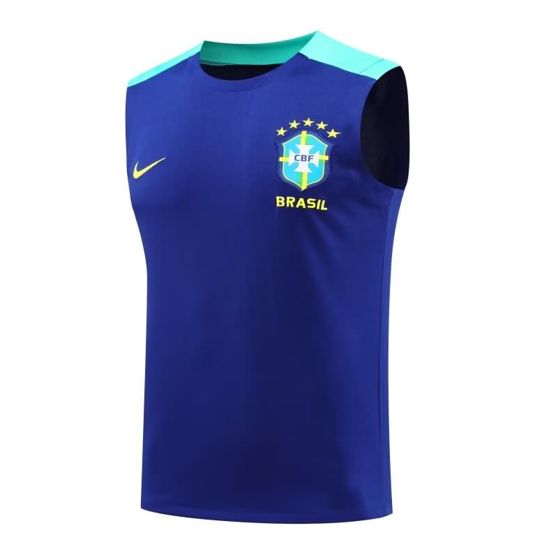 AAA(Thailand) Brazil 2024 Training Vest Soccer Jersey 02