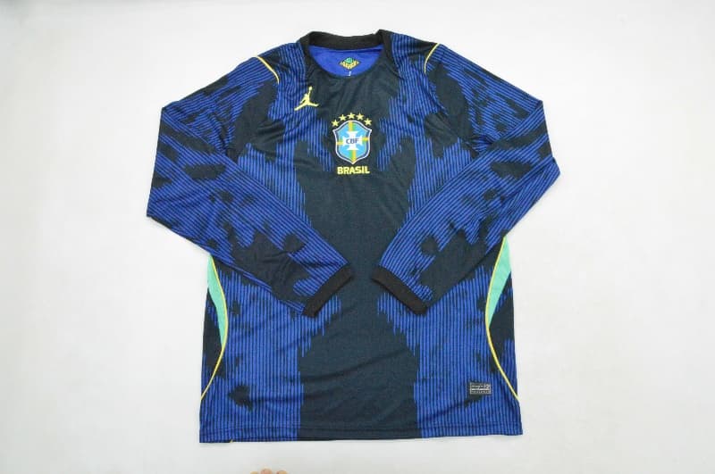 AAA(Thailand) Brazil 2026 World Cup Away Long Sleeve Soccer Jersey AAA(Thailand) Brazil 2026 World Cup Away Long Sleeve Soccer Jersey