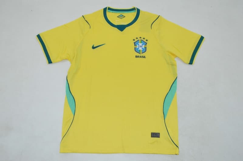 AAA(Thailand) Brazil 2026 World Cup Home Soccer Jersey AAA(Thailand) Brazil 2026 World Cup Home Soccer Jersey