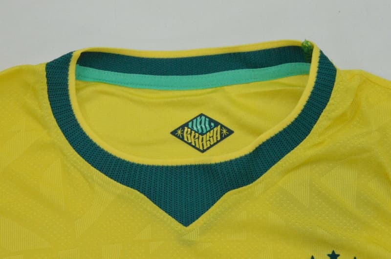 AAA(Thailand) Brazil 2026 Home Women Cropped Soccer Jersey (Player)