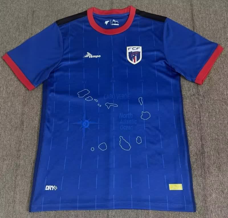 AAA(Thailand) Cape Verde 2025 Home Soccer Jersey AAA(Thailand) Cape Verde 2025 Home Soccer Jersey