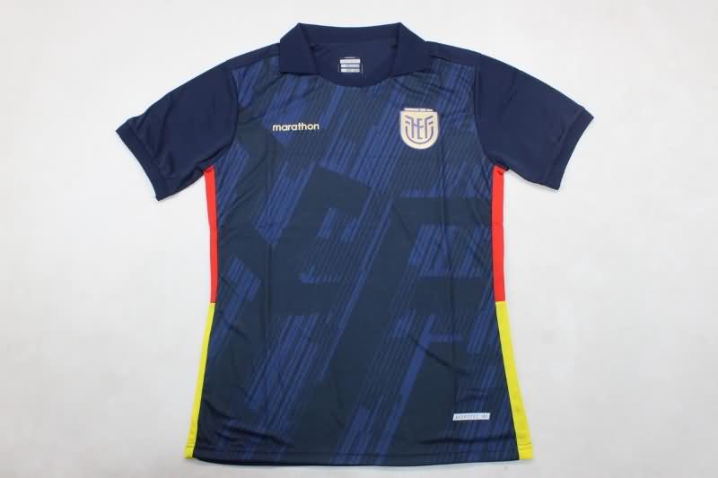 AAA(Thailand) Ecuador 2024 Dark Blue Soccer Jersey