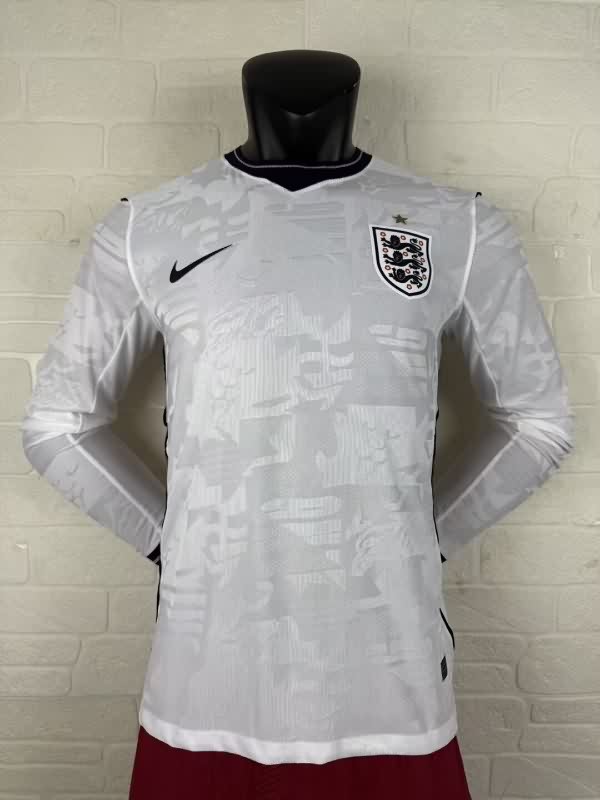 AAA(Thailand) England 2626 Home Long Sleeve Soccer Jersey (Player) AAA(Thailand) England 2626 Home Long Sleeve Soccer Jersey (Player)
