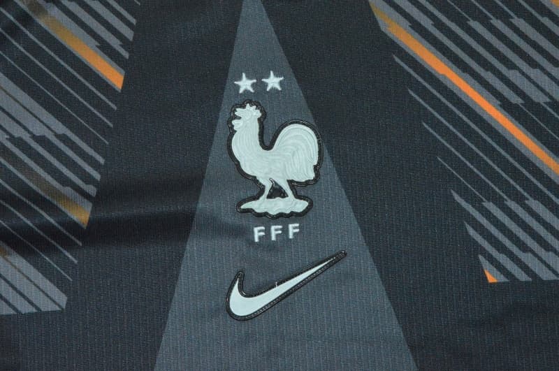 AAA(Thailand) France 2026 Goalkeeper Black Soccer Jersey 02