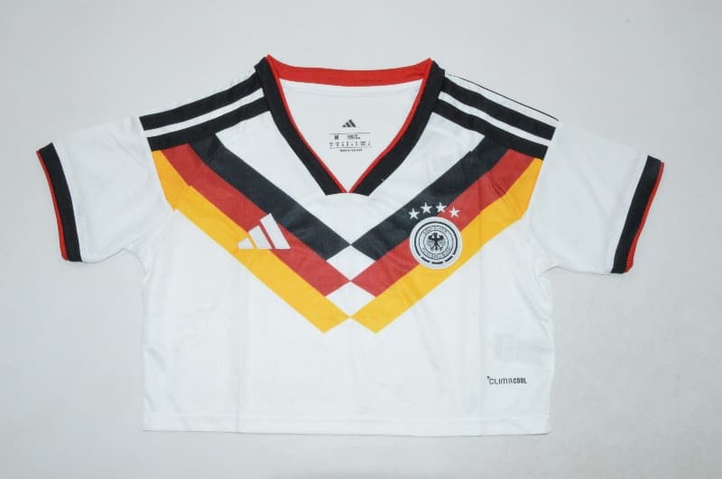 AAA(Thailand) Germany 2026 World Cup Home Women Cropped Soccer Jersey AAA(Thailand) Germany 2026 World Cup Home Women Cropped Soccer Jersey