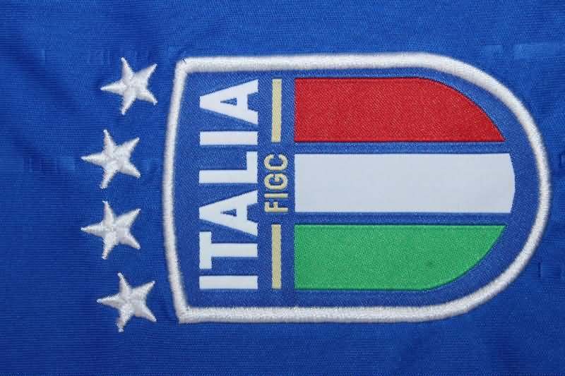 AAA(Thailand) Italy 2024 Home Long Sleeve Soccer Jersey