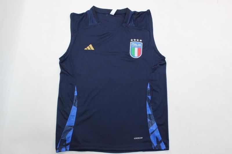 AAA(Thailand) Italy 2024 Training Vest Soccer Jersey 02