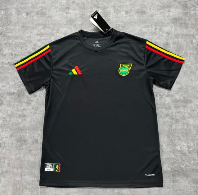 AAA(Thailand) Jamaica 2026 Black Soccer Jersey AAA(Thailand) Jamaica 2026 Black Soccer Jersey
