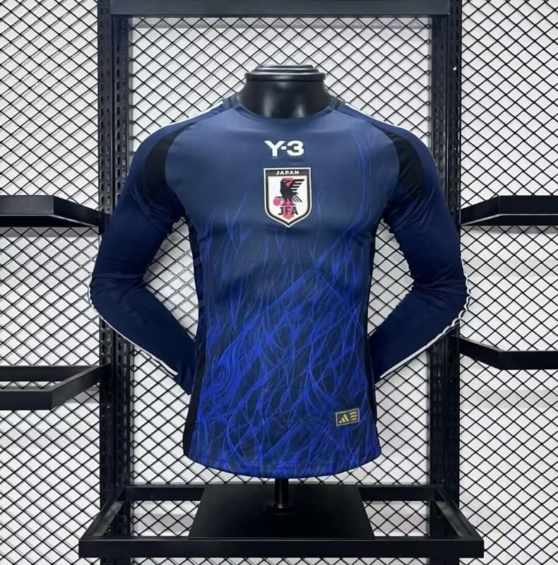 AAA(Thailand) Japan 2024 Home Long Sleeve Soccer Jersey (Player)