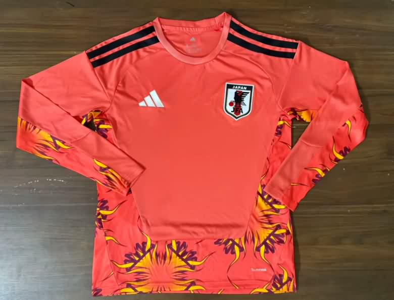 AAA(Thailand) Japan 2026 World Cup Goalkeeper Red Long Sleeve Soccer Jersey AAA(Thailand) Japan 2026 World Cup Goalkeeper Red Long Sleeve Soccer Jersey