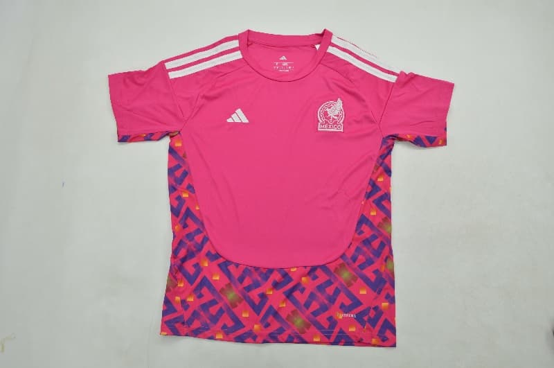AAA(Thailand) Mexico 2026 Goalkeeper Pink Soccer Jersey AAA(Thailand) Mexico 2026 Goalkeeper Pink Soccer Jersey
