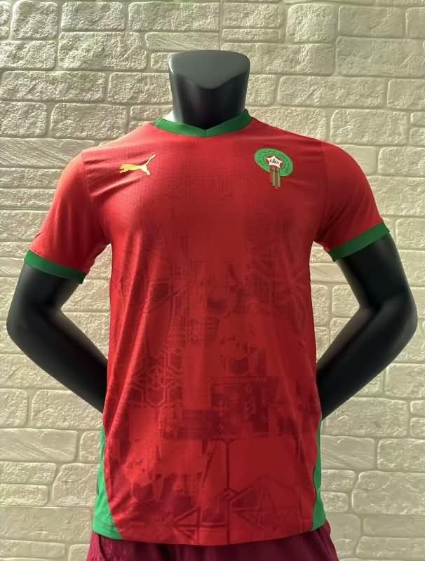 AAA(Thailand) Morocco 2025 Home Soccer Jersey (Player)