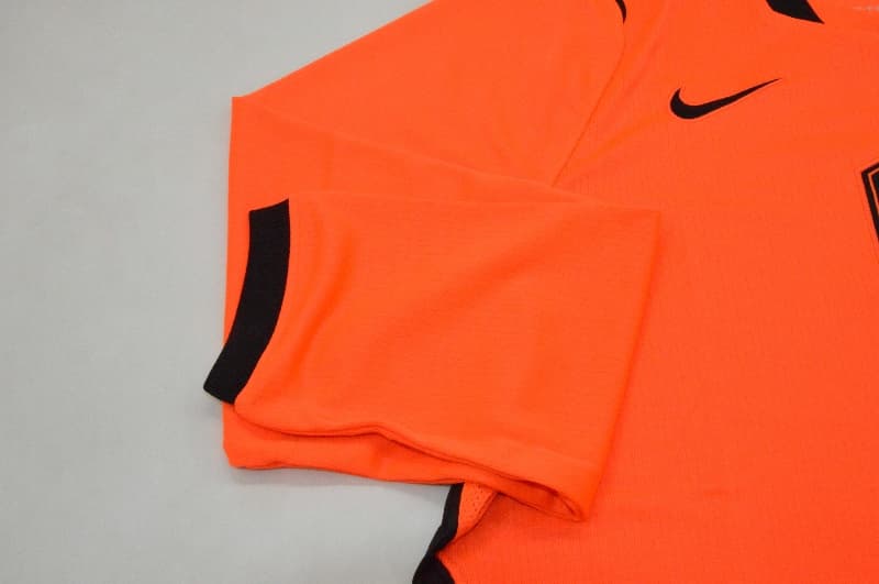 AAA(Thailand) Netherlands 2026 Home Long Sleeve Soccer Jersey