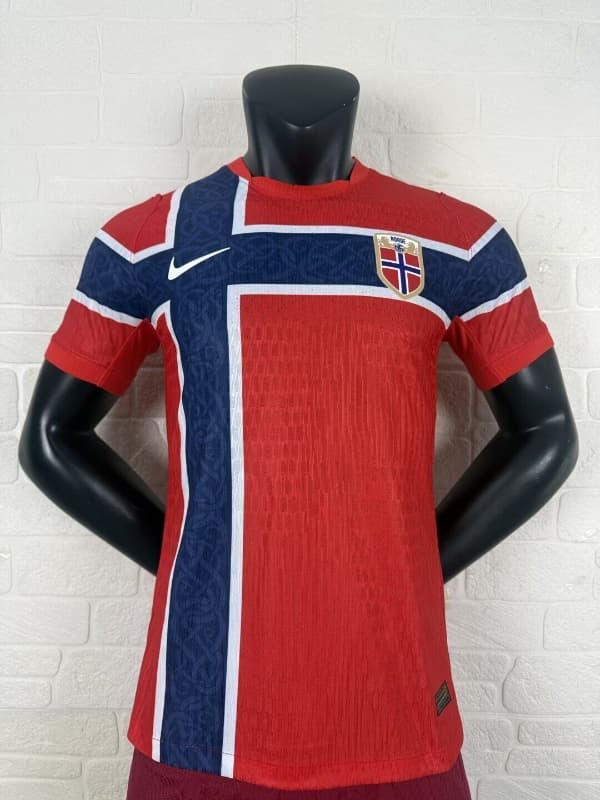AAA(Thailand) Norway 2026 World Cup Home Soccer Jersey (Player) AAA(Thailand) Norway 2026 World Cup Home Soccer Jersey (Player)