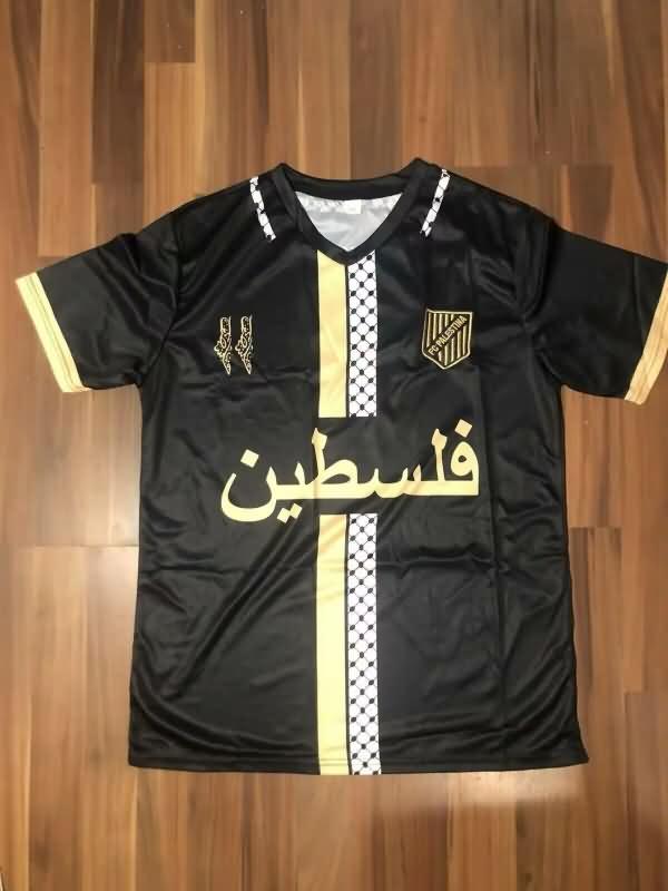 AAA(Thailand) Palestine 2024 Black Soccer Jersey