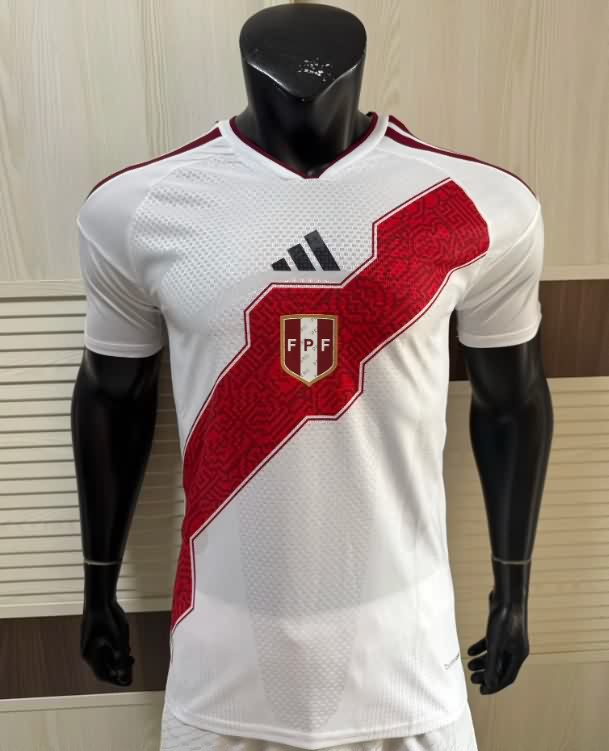 AAA(Thailand) Peru 2026 Home Soccer Jersey (Player) AAA(Thailand) Peru 2026 Home Soccer Jersey (Player)