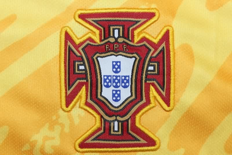 AAA(Thailand) Portugal 2024 Goalkeeper Yellow Soccer Jersey