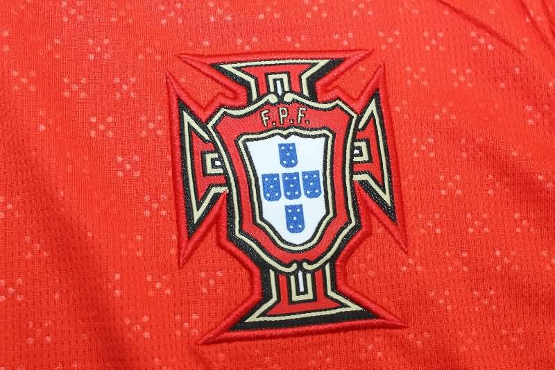 AAA(Thailand) Portugal 2025 Home Long Sleeve Soccer Jersey