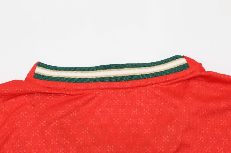 AAA(Thailand) Portugal 2025 Home Long Sleeve Soccer Jersey