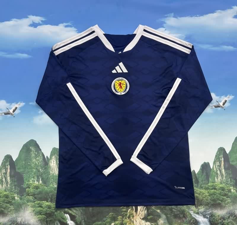 AAA(Thailand) Scotland 2026 Home Long Sleeve Soccer Jersey AAA(Thailand) Scotland 2026 Home Long Sleeve Soccer Jersey
