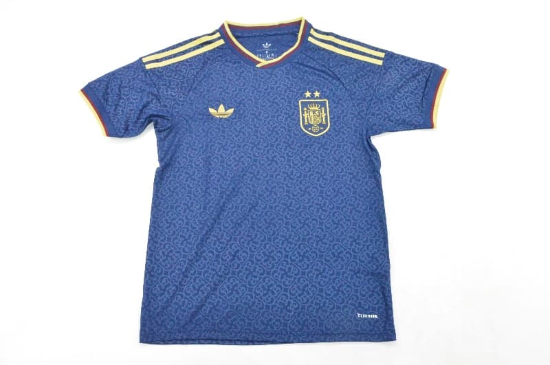 AAA(Thailand) Spain 2026 Dark Blue Soccer Jersey 02