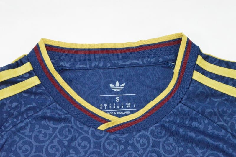AAA(Thailand) Spain 2026 Dark Blue Soccer Jersey 02