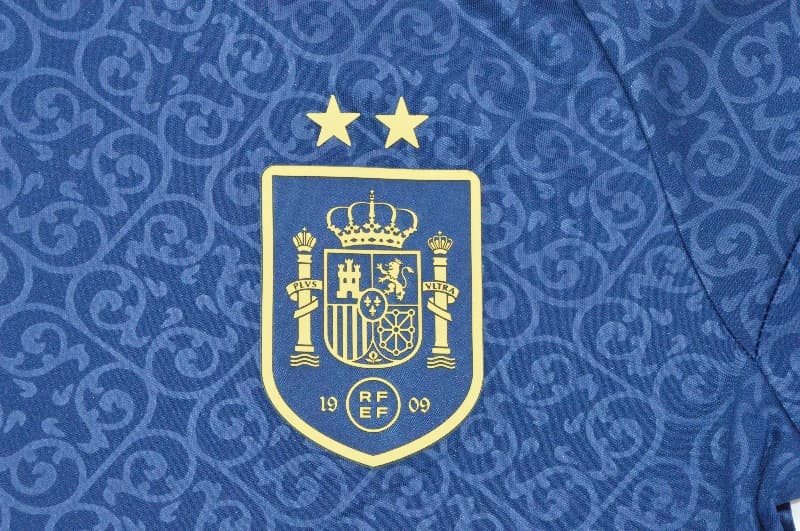AAA(Thailand) Spain 2026 Dark Blue Soccer Jersey 02